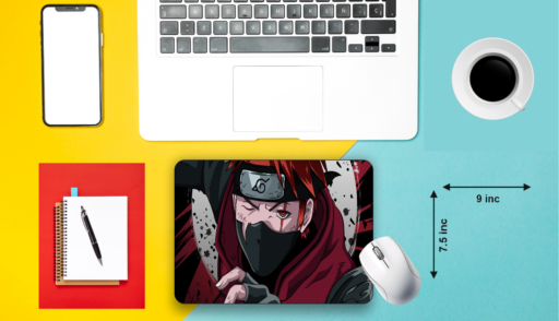 HIEND KAKASHI HATAKE RED Large Gaming Mouse Pad Size (585 mm x 280 mm x 3mm) Non-Slip Rubber Base Computer Laptop|Keyboard Mouse Pad for Office & Home Use - Image 2