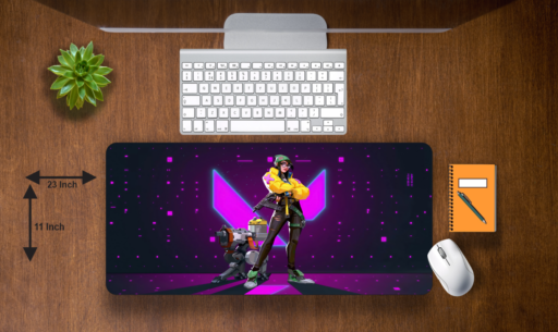 HIEND Large VALORANT Gaming Mouse Pad Size (585 mm x 280 mm x 3mm) Non-Slip Rubber Base Computer Laptop|Keyboard Mouse Pad for Office & Home Use.